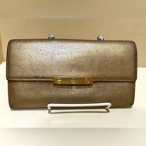 Cartier Champagne Metallic Love Long Wallet
